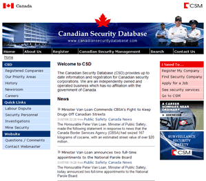 Canadian Security Database